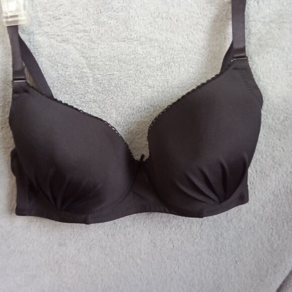 Black Bra 42C‎ Bow Hook And Eye - Picture 3 of 9
